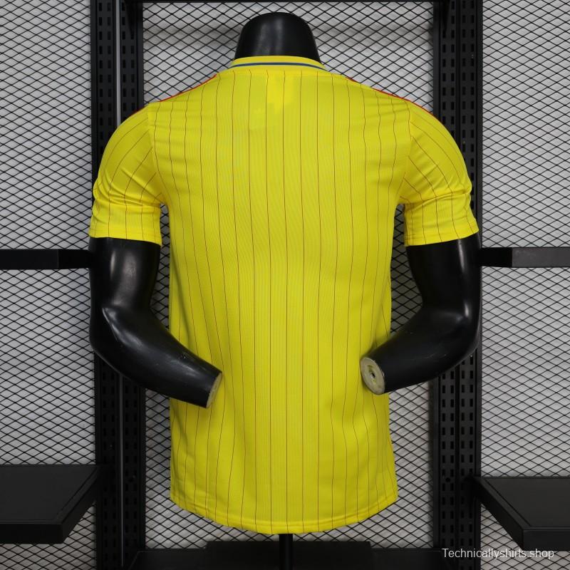 Player Version 2026 Colombia Yellow Terrace Icons Jersey