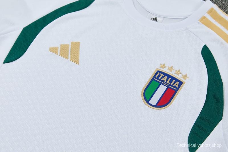 26/27 Italy White Short Sleeve+Soccer Shorts