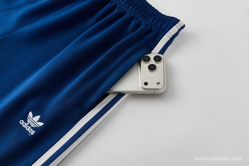 2026  Adidas Royal Blue Full Zipper Jacket + Long Pants
