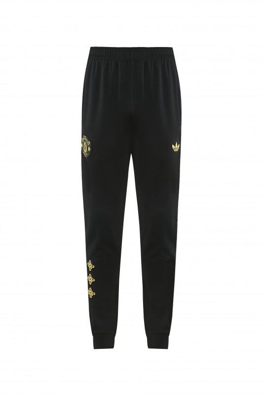 26/27 Manchester United Black Pullover Hooded Tracksuit + Long Pants