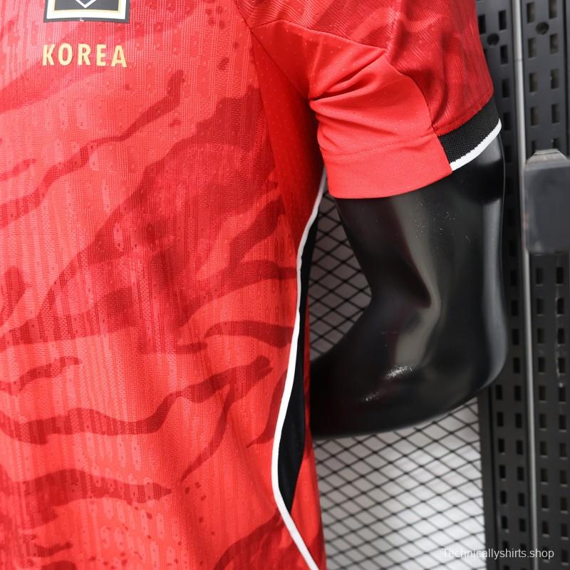 Player Version 2026 South Korea  Red  Home Jersey