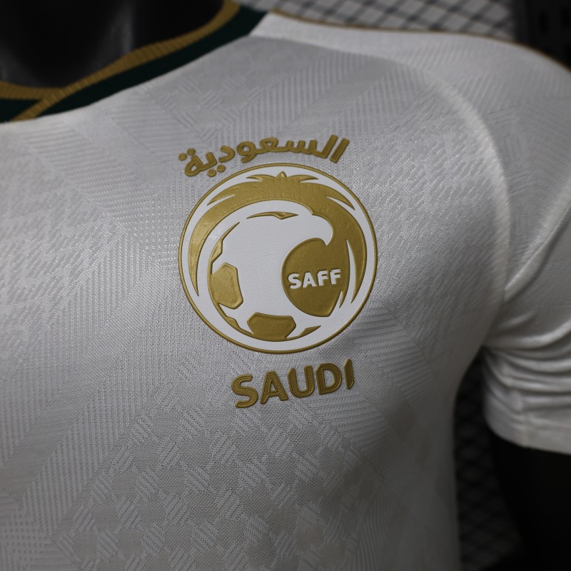 Player Version 26/27 Saudi Arabia  White & Gold Home Jersey