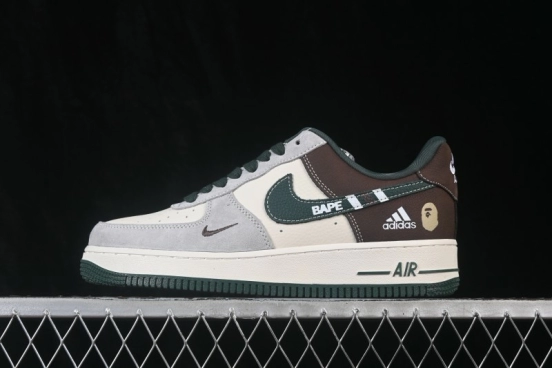 Nike Air Force 1 '07 Low Collaboration Casual Skateboarding Shoes with Full-Length Air Cushion - DW8806-012