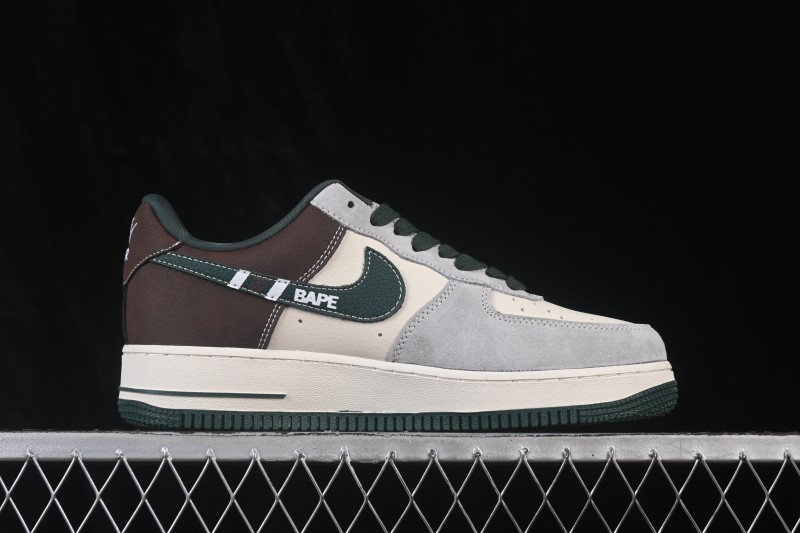Nike Air Force 1 '07 Low Collaboration Casual Skateboarding Shoes with Full-Length Air Cushion - DW8806-012