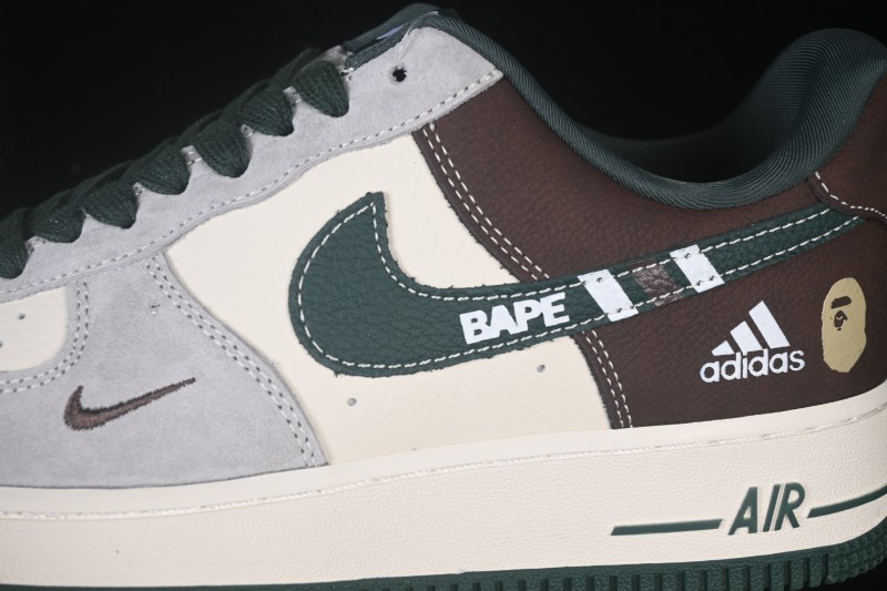 Nike Air Force 1 '07 Low Collaboration Casual Skateboarding Shoes with Full-Length Air Cushion - DW8806-012