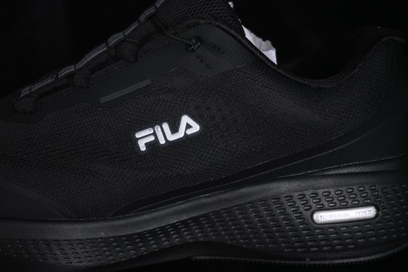 Fila Performance Athletics Sport Nuvole Run 3+ Comfortable Durable Low-Top Running Shoes - A12M611801FBK