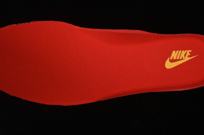 Nike Air Force 1 '07 Low Basketball Shoes with Red and Gold Overlay Design - MZ9588-838