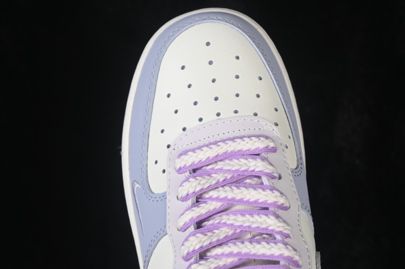 Nike Air Force 1 '07 Low Rose Glitter Hand-Painted Sneakers with Crystal Embellishments - DB3301-212