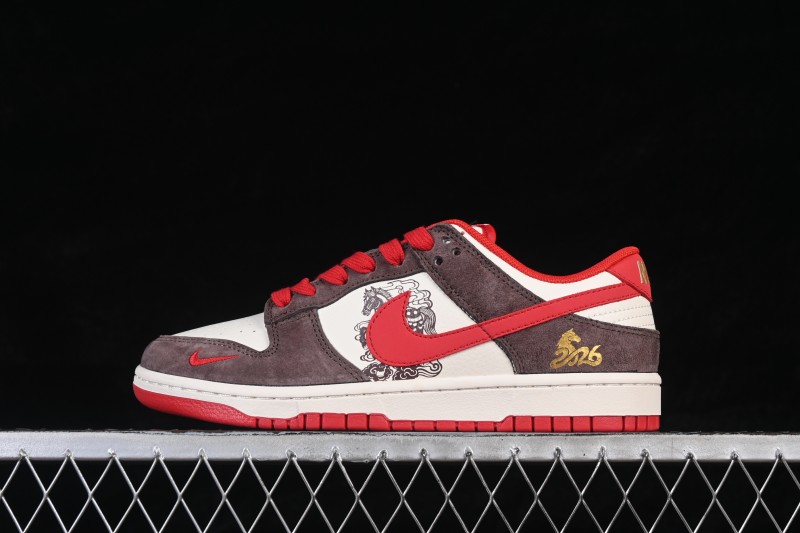 Nike SB Dunk Low Year of the Horse Premium Casual Skateboarding Shoes - HQ0026-001