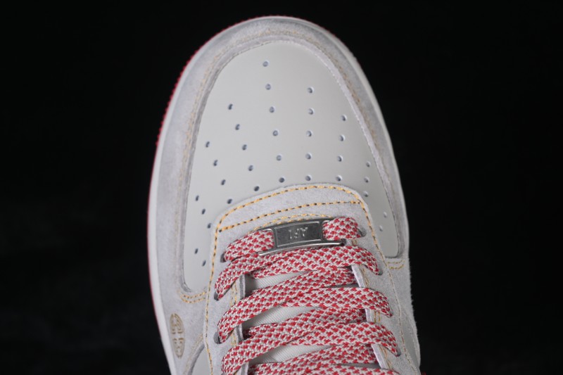 Nike Air Force 1 '07 Low Casual Sneakers with Red and Gold Chinese New Year Design - HT5088-629