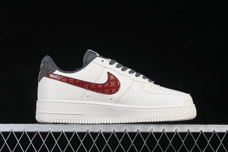 Nike Air Force 1 '07 Low Chinese New Year Edition Running Shoes with Premium Leather and Gold Accents - NH0601-507