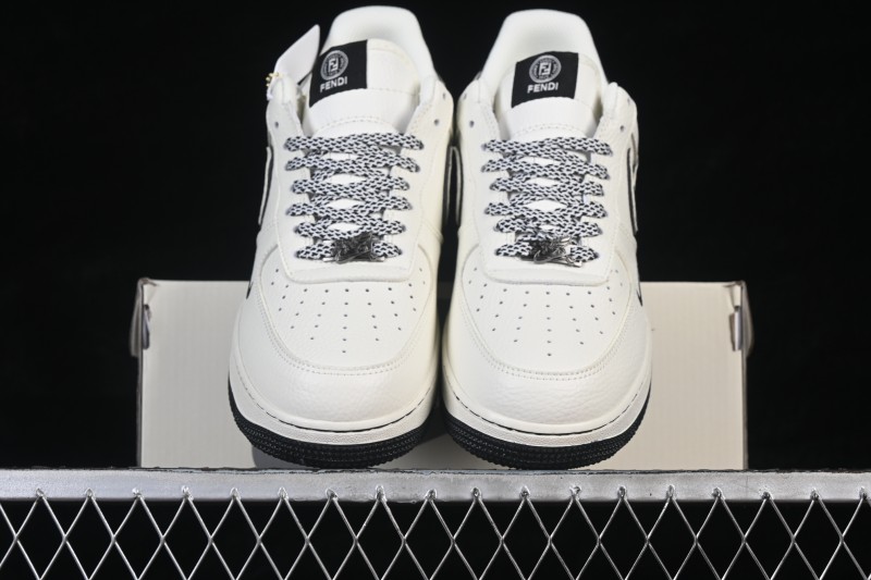 Nike Air Force 1 '07 Low Fendi-Inspired Cream Marble Casual Sneakers - XY9025-020