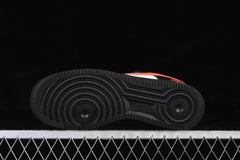 Nike Air Force 1 '07 Low Chinese New Year Limited Edition Black Orange Basketball Sneakers - XD0028-018