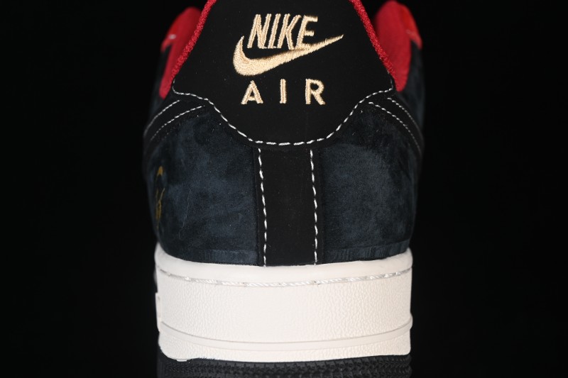 Nike Air Force 1 '07 Low Red and Black Auspicious Blessing Casual Skateboarding Shoes - FC1688-264