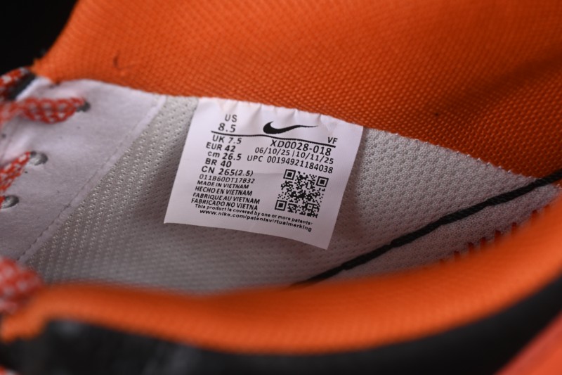 Nike Air Force 1 '07 Low Chinese New Year Limited Edition Black Orange Basketball Sneakers - XD0028-018