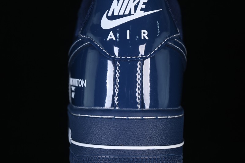 Nike Air Force 1 '07 Low Louis Vuitton Collaboration Casual Sneakers in Iridescent Blue - NH0601-524