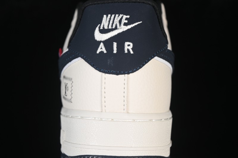 Nike Air Force 1 '07 Low LV Collab Classic Black and Sail Casual Sneakers - LD1999-022