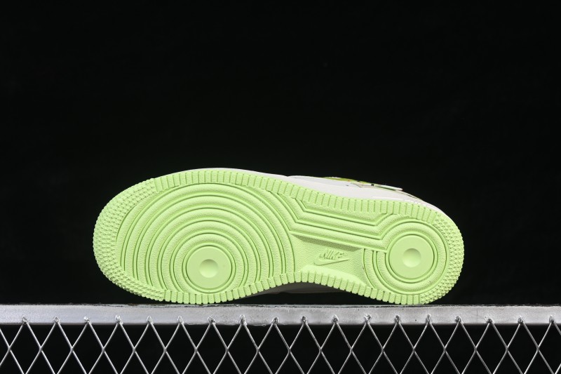 Nike Air Force 1 '07 Low 'Childhood Sweethearts' Limited Edition Casual Sneakers with Bamboo Motif and Hand-Painted Details - FB1839-515