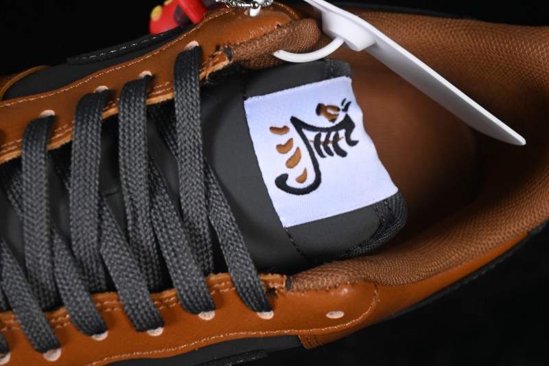 Nike Air Force 1 '07 Low Year of the Horse Limited Edition Sneakers with Caramel Charcoal Colorway - XY9025-009