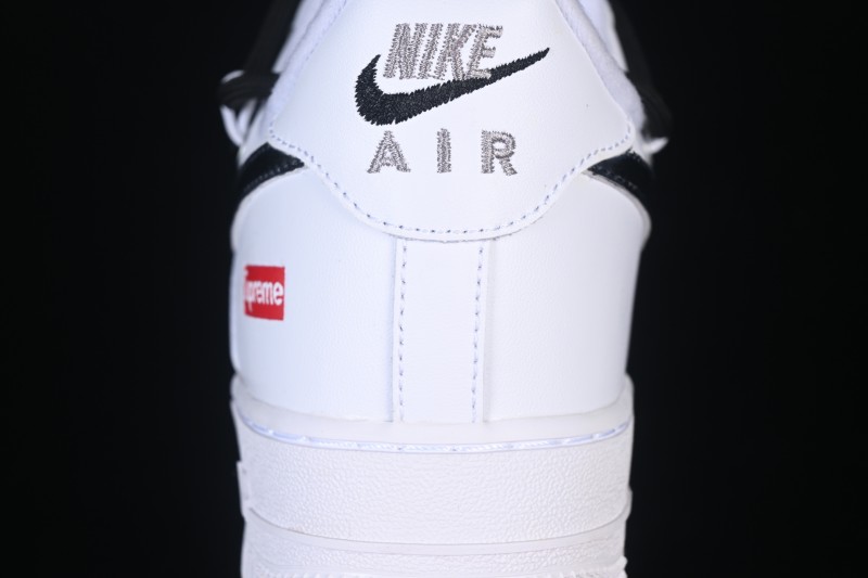 Nike Air Force 1 '07 Low Classic Casual Sneakers with Contrast Swoosh and Box Logo Heel - UP1668-595