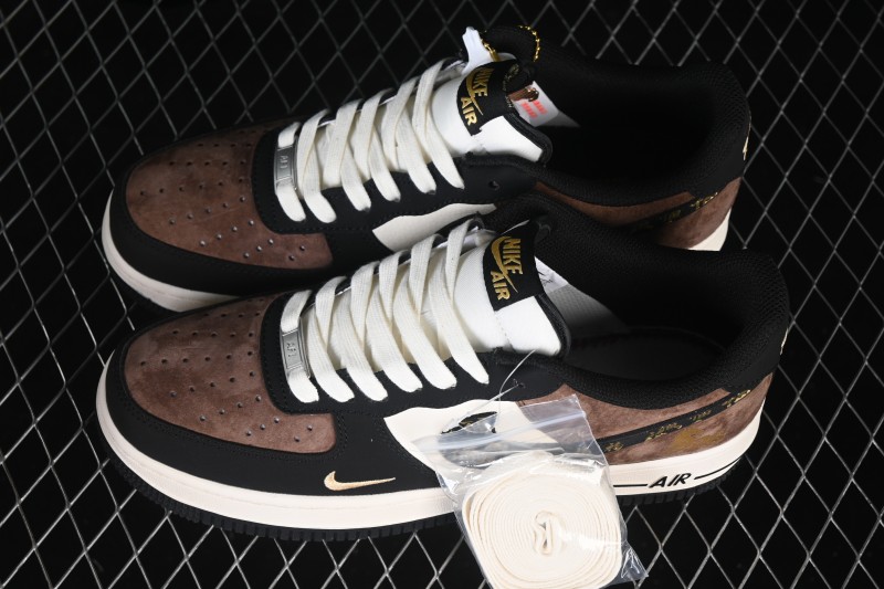 Nike Air Force 1 '07 Low Chinese New Year Limited Edition Brown Suede Low-Top Casual Sneakers - XD0028-010