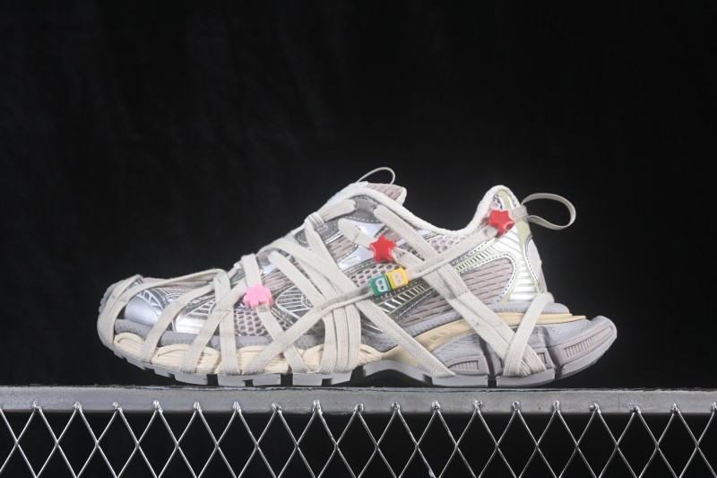 Balenciaga 3XL Extreme Laces Running Shoes with Adaptive Fit System - W3XBD9188