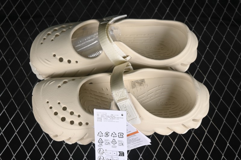 Crocs Echo Mary Jane Clog EVA Retro Breathable Casual Shoes - Crocs Echo Mary Jane Clog