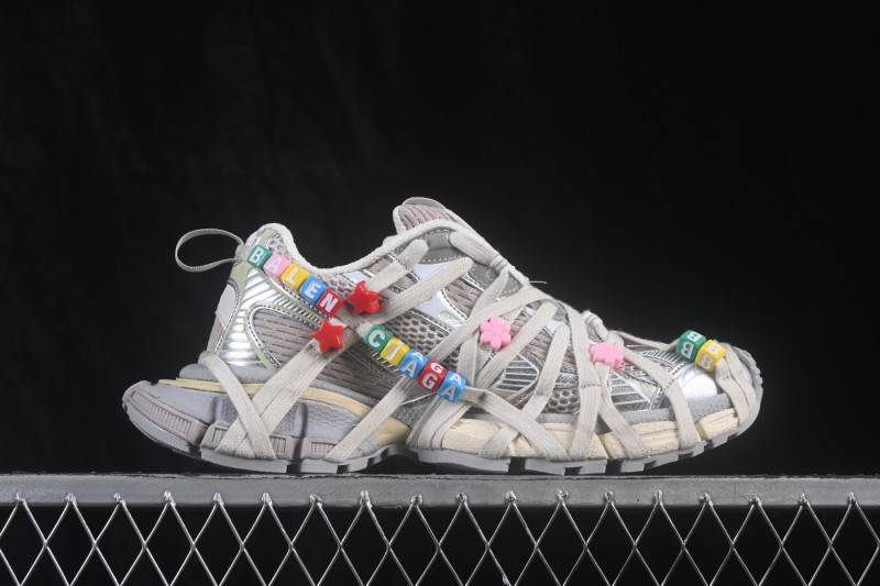 Balenciaga 3XL Extreme Laces Running Shoes with Adaptive Fit System - W3XBD9188