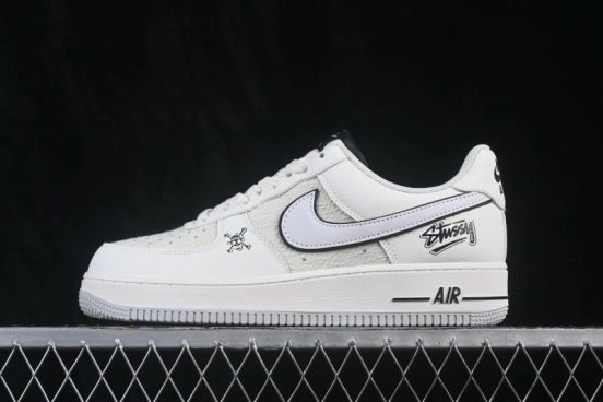 Nike Air Force 1 '07 Low Basketball Sneakers with Classic Leather Upper - HF0022-101