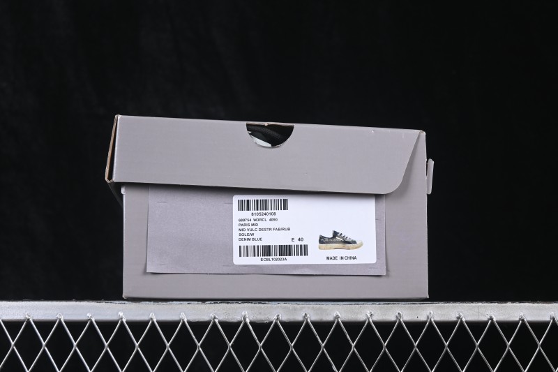 Balenciaga Paris Low Top Lace-Up Distressed Fashion Sneakers - W3RCL4090