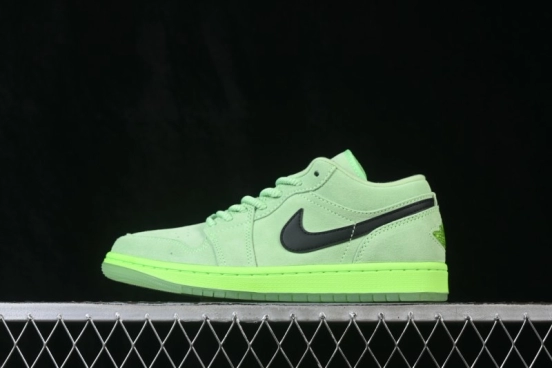 Nike Air Jordan 1 Low Retro Cultural Basketball Shoes Fluorescent Green - IV6501-337