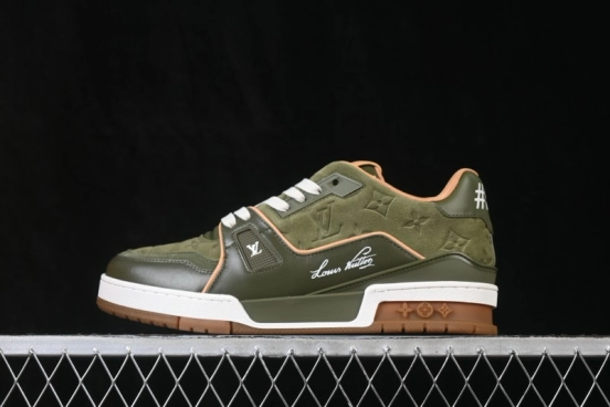 Louis Vuitton LV Trainer Sneaker Olive Green - 1A9JG7