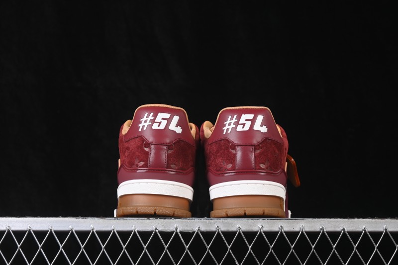 Louis Vuitton Trainer Sneaker Wine Red - 1A9JG7