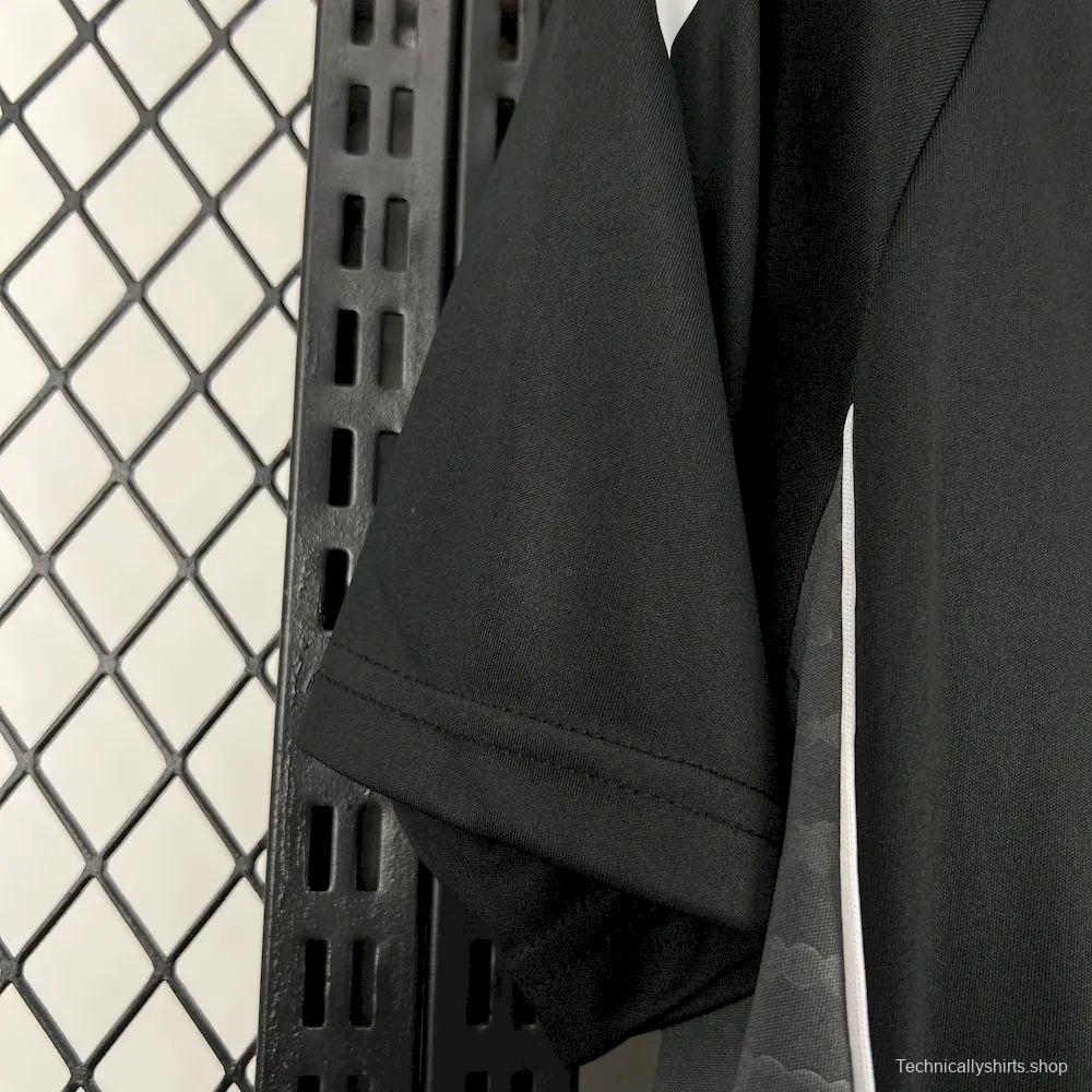 2025/26 Mens Sevilla FC Black Travel Polo Jersey