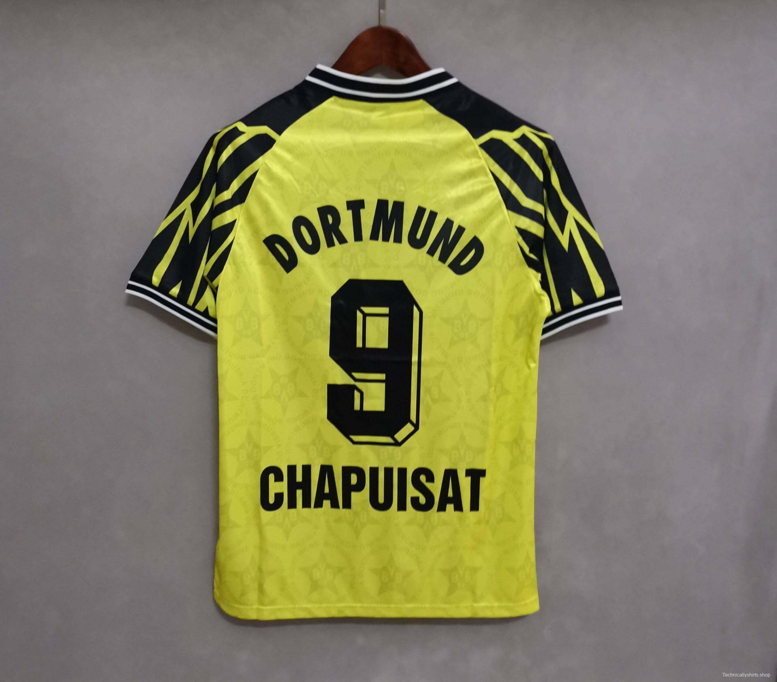 Retro 94/95 Borussia Dortmund Home Yellow Jersey