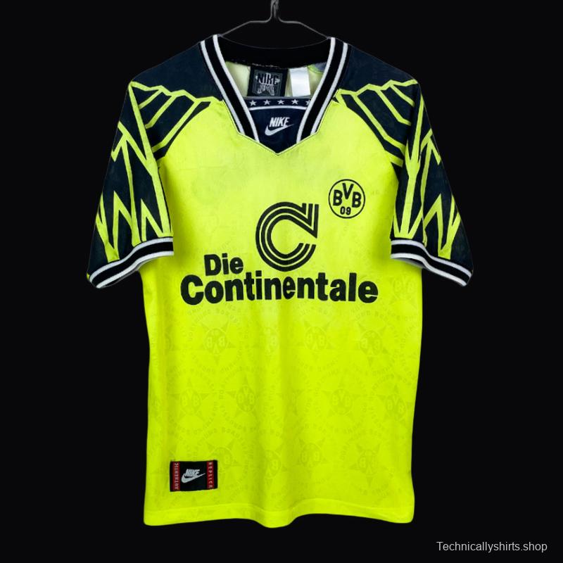 Retro 94/95 Borussia Dortmund Home Jersey