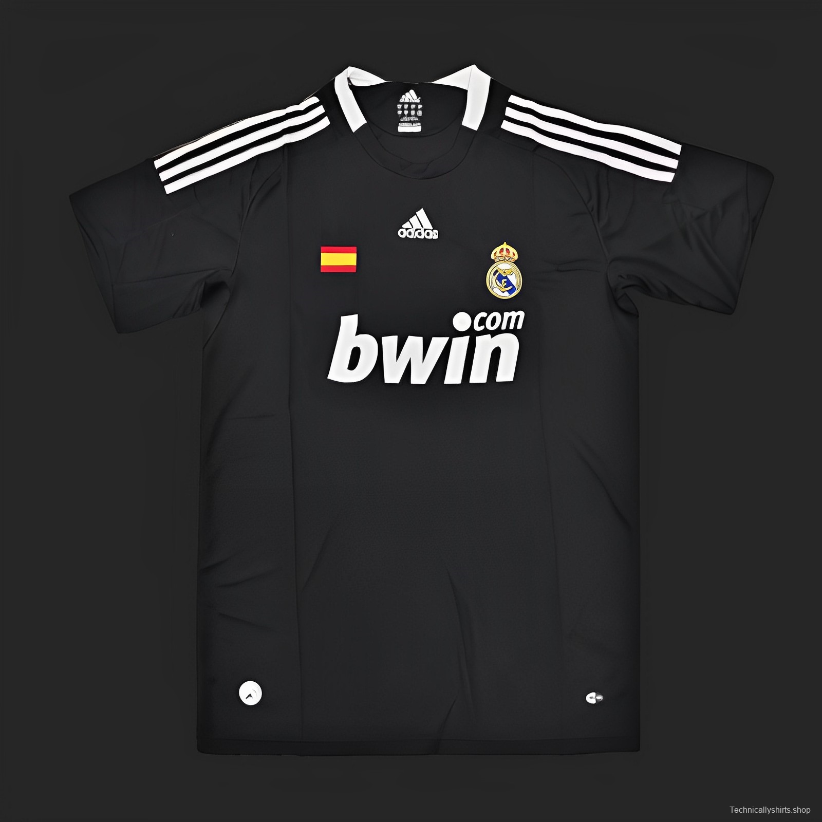 Retro 08/09 Real Madrid Third Black Jersey