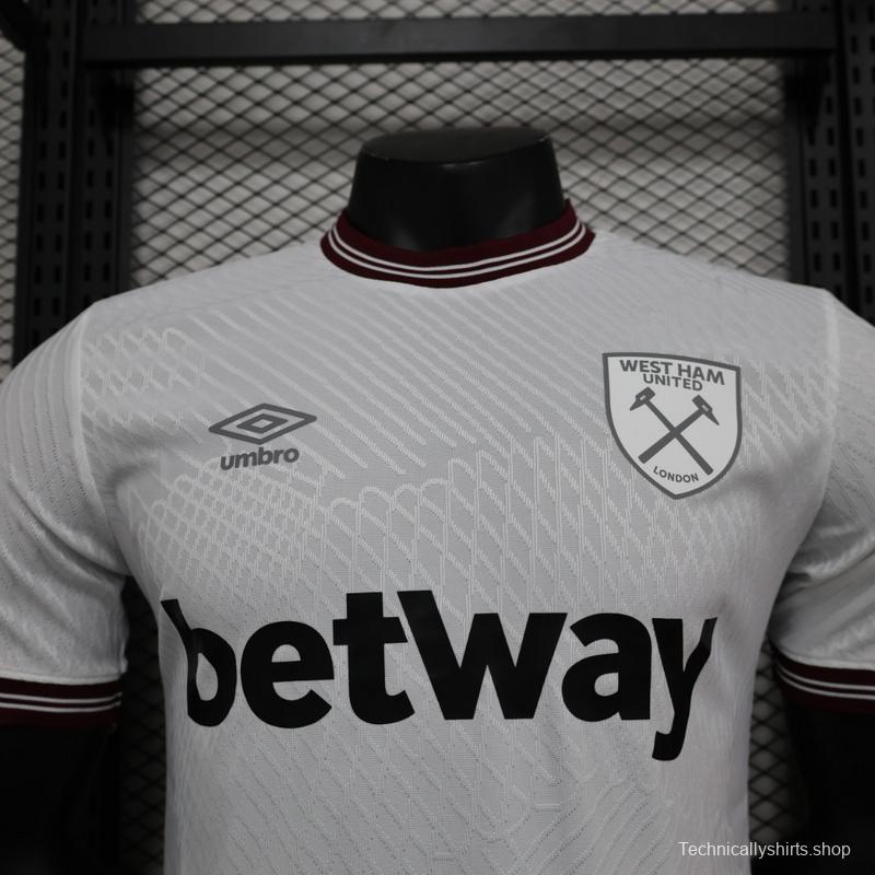 Player Version 23/24 West Ham United Away Jersey