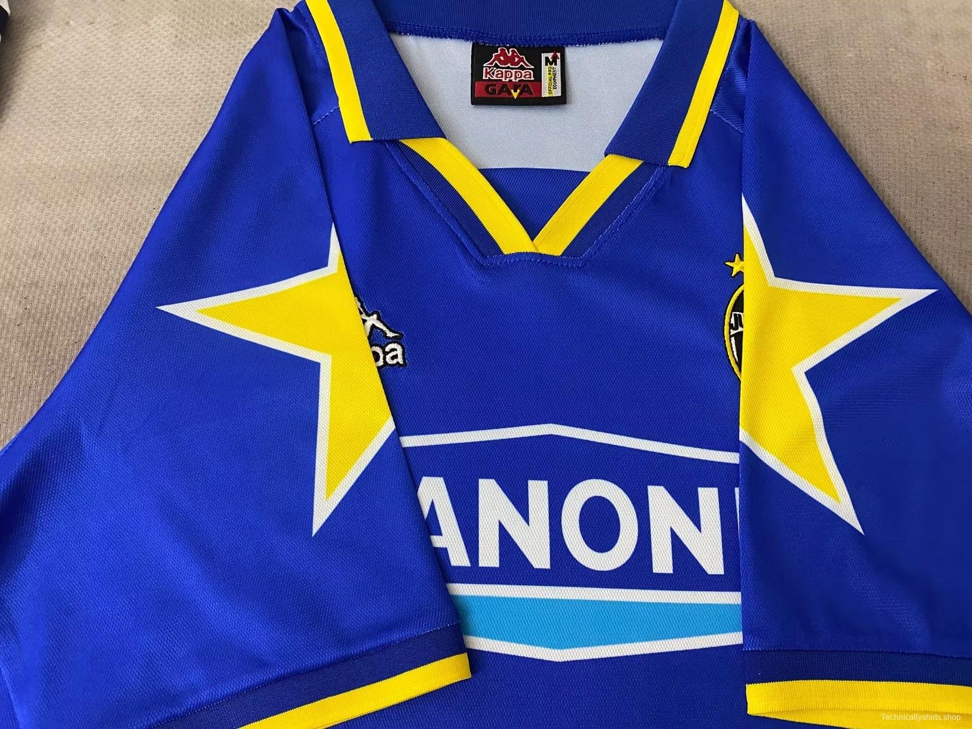 Retro 94/95 Juventus Away Blue Jersey