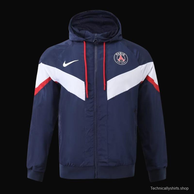 23/24 PSG Navy White Windbreaker