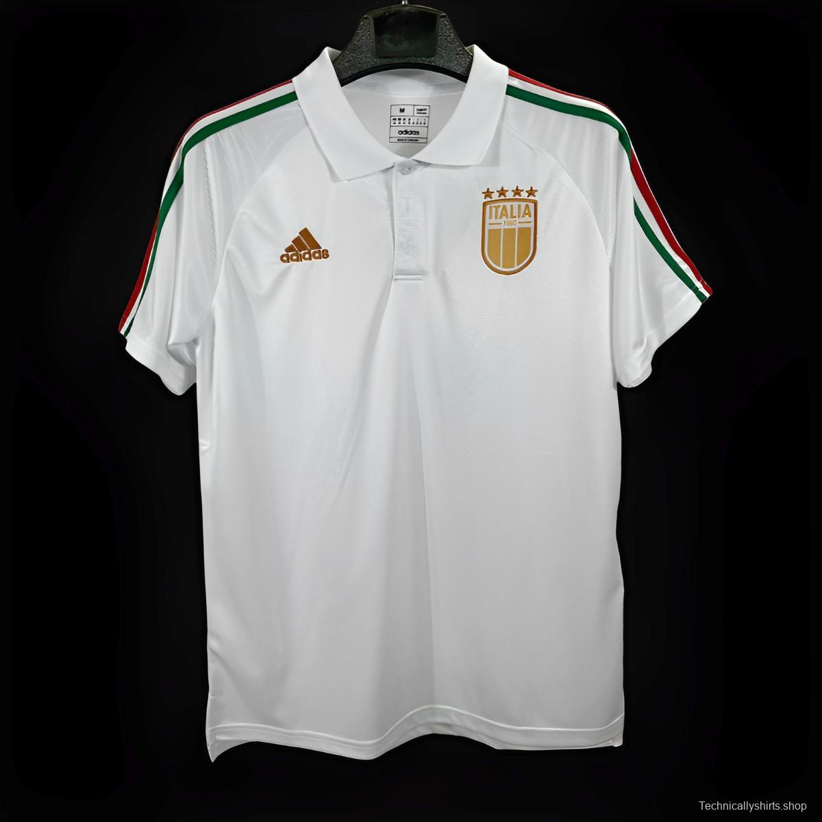 2023 Italy White POLO Jersey