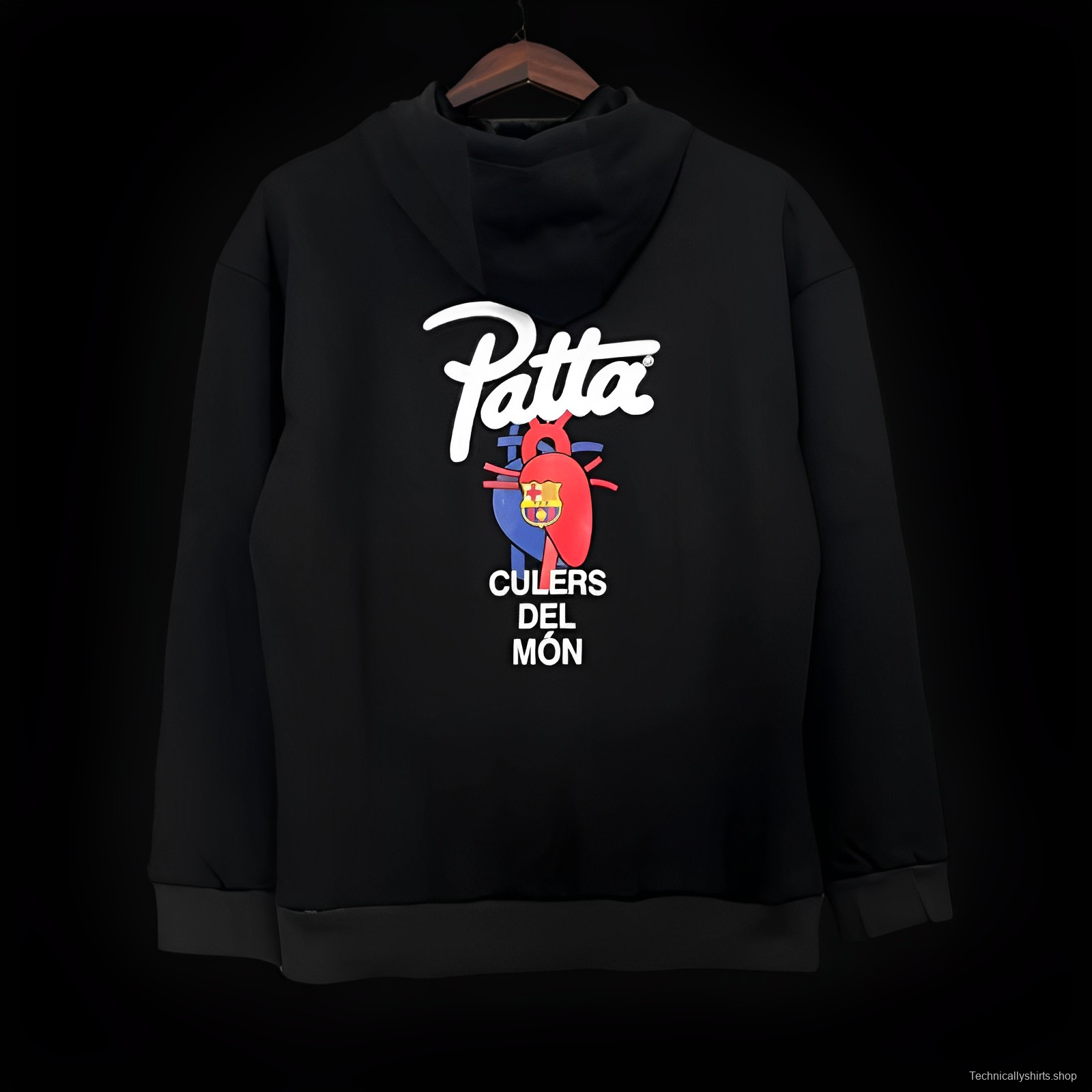 23/24 Barcelona x Patta Black Hoodie