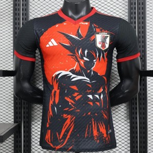 Player Version 2024 Japan Dragon Ball Goku Red/Black Jersey