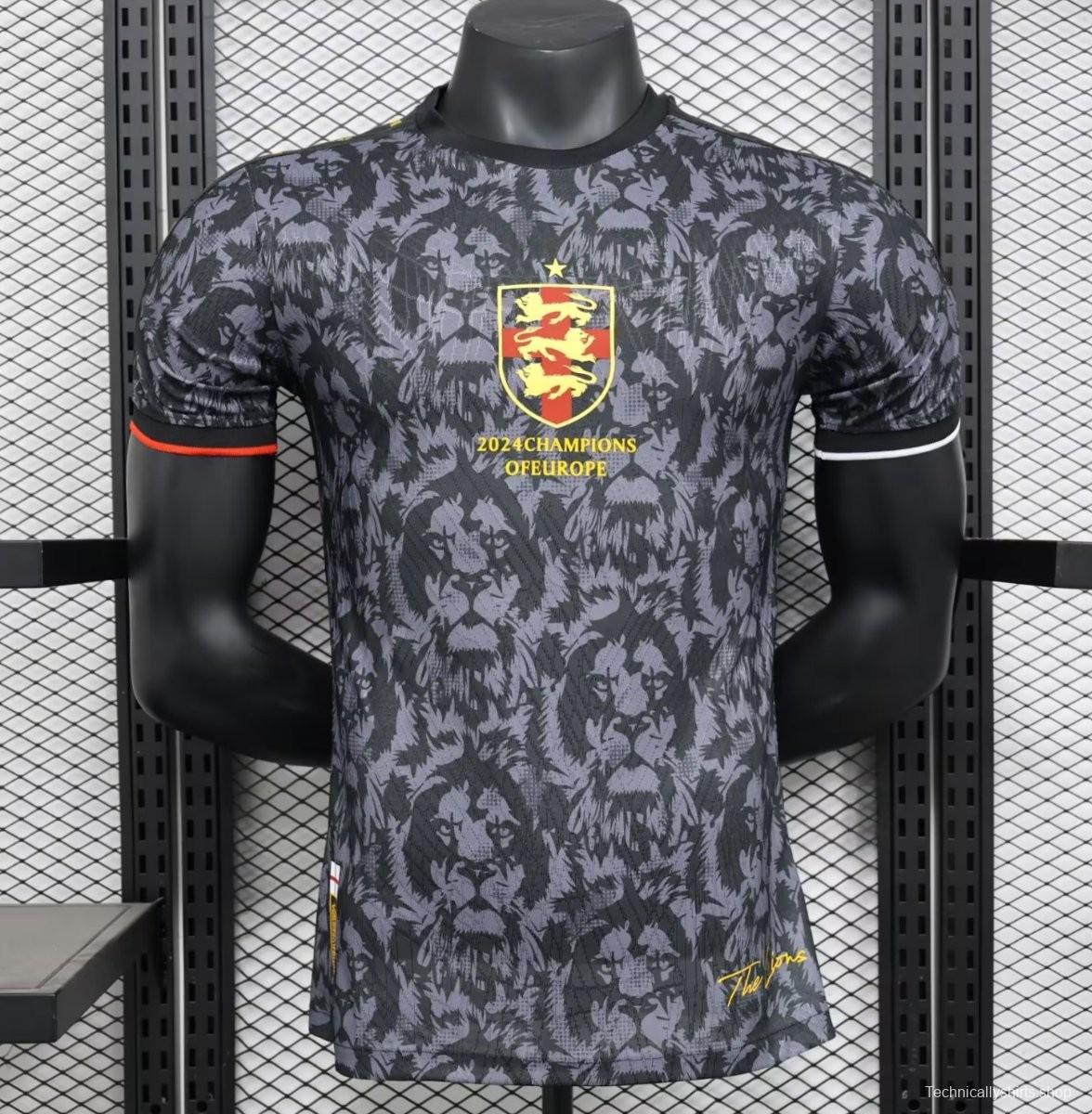Player Version 2024 England Comma Football Champions Of Europe Jersey