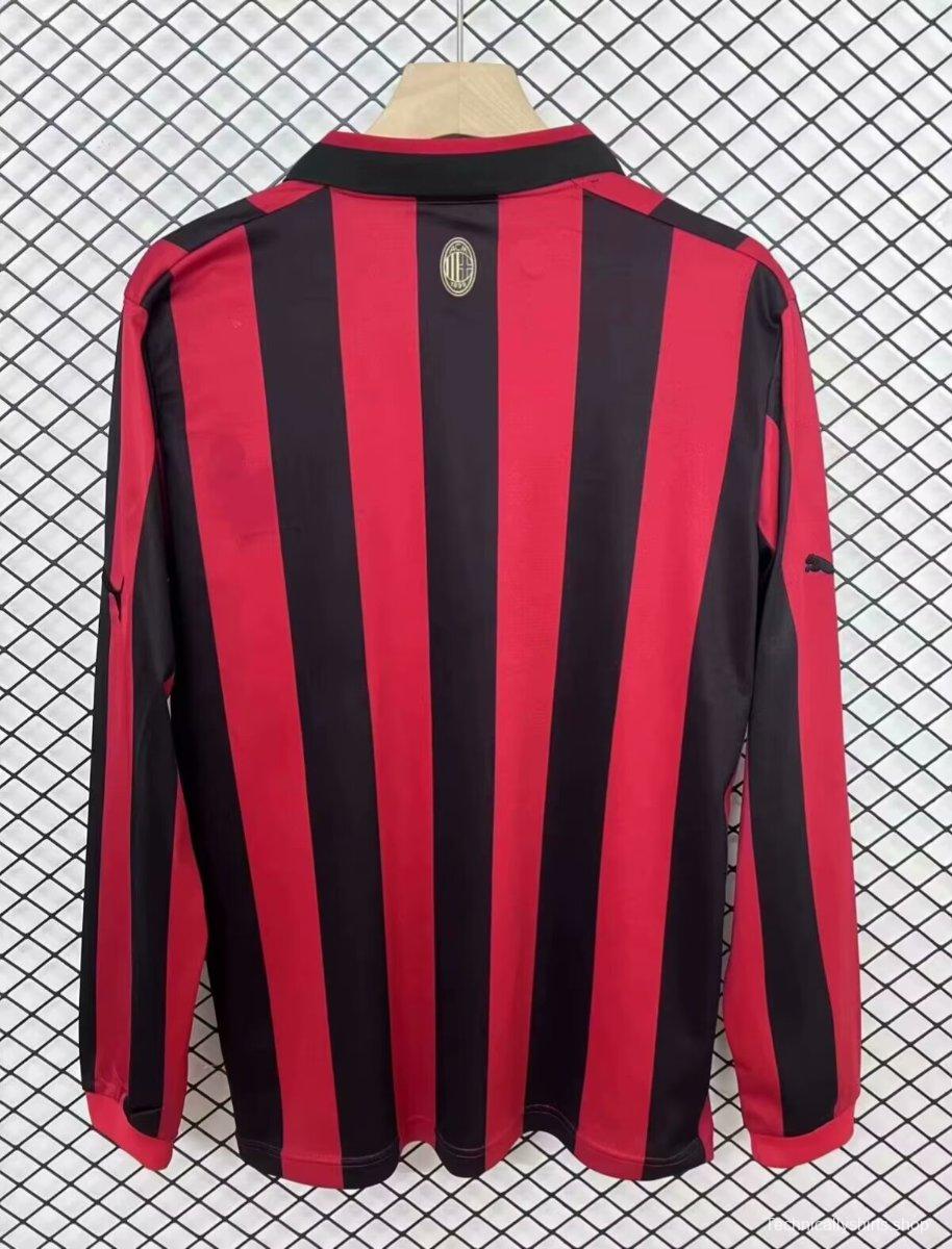 24/25 AC Milan 125Th Anniversary Home Long Sleeve Jersey