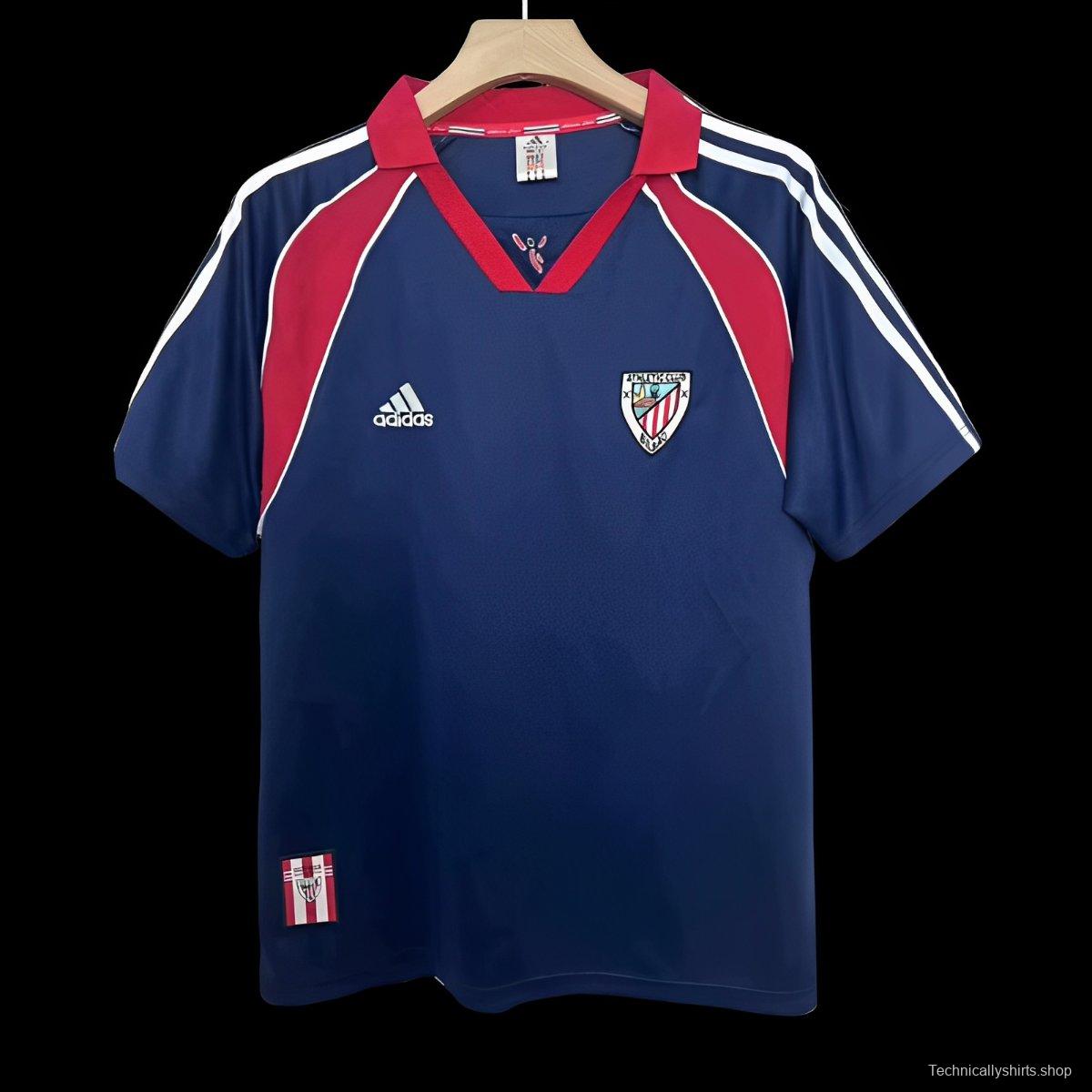 Retro 99/00 Athletic Bilbao Away Navy Jersey