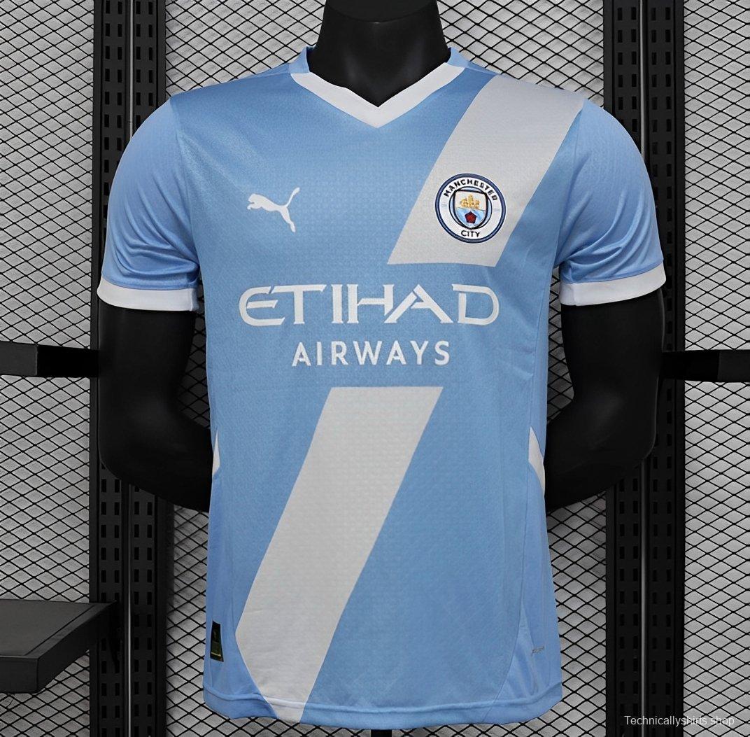 25/26 Player Version Manchester City Home Jersey