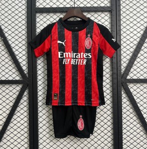25/26 Kids AC Milan Home Size 16-28 Jersey