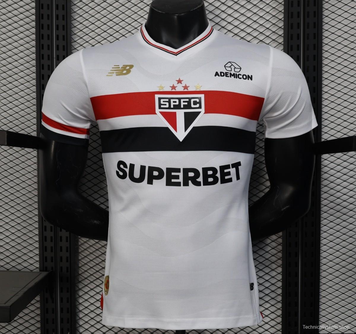 Player Version 25/26 Sao Paulo Home Jersey