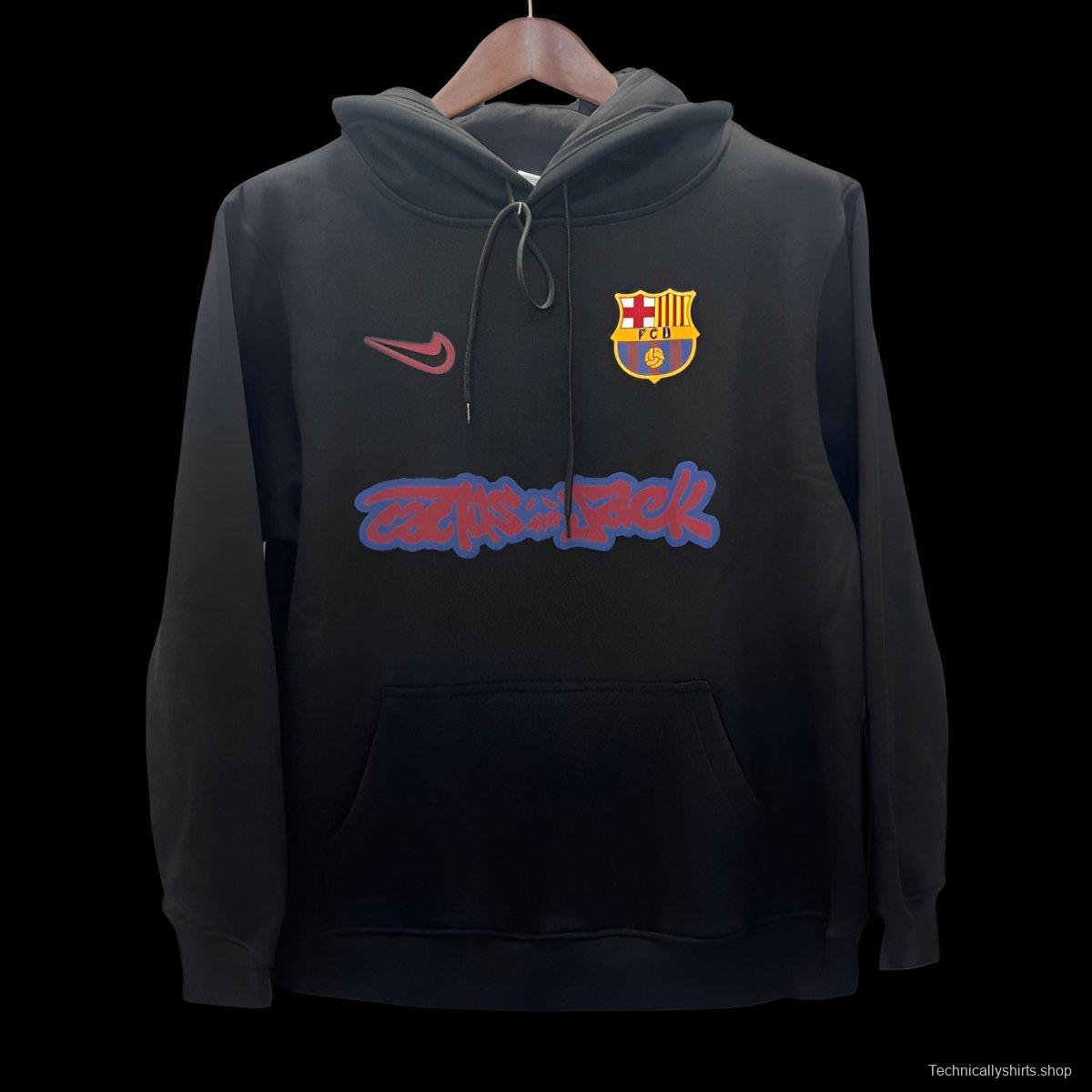 25/26 Barcelona Travis Scott Black Hoodie